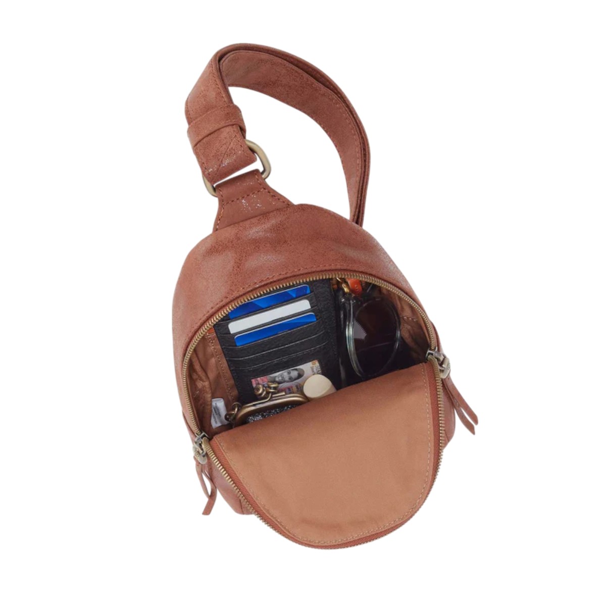 HOBO Fern Sling Crossbody Bag, Burnished Saddle