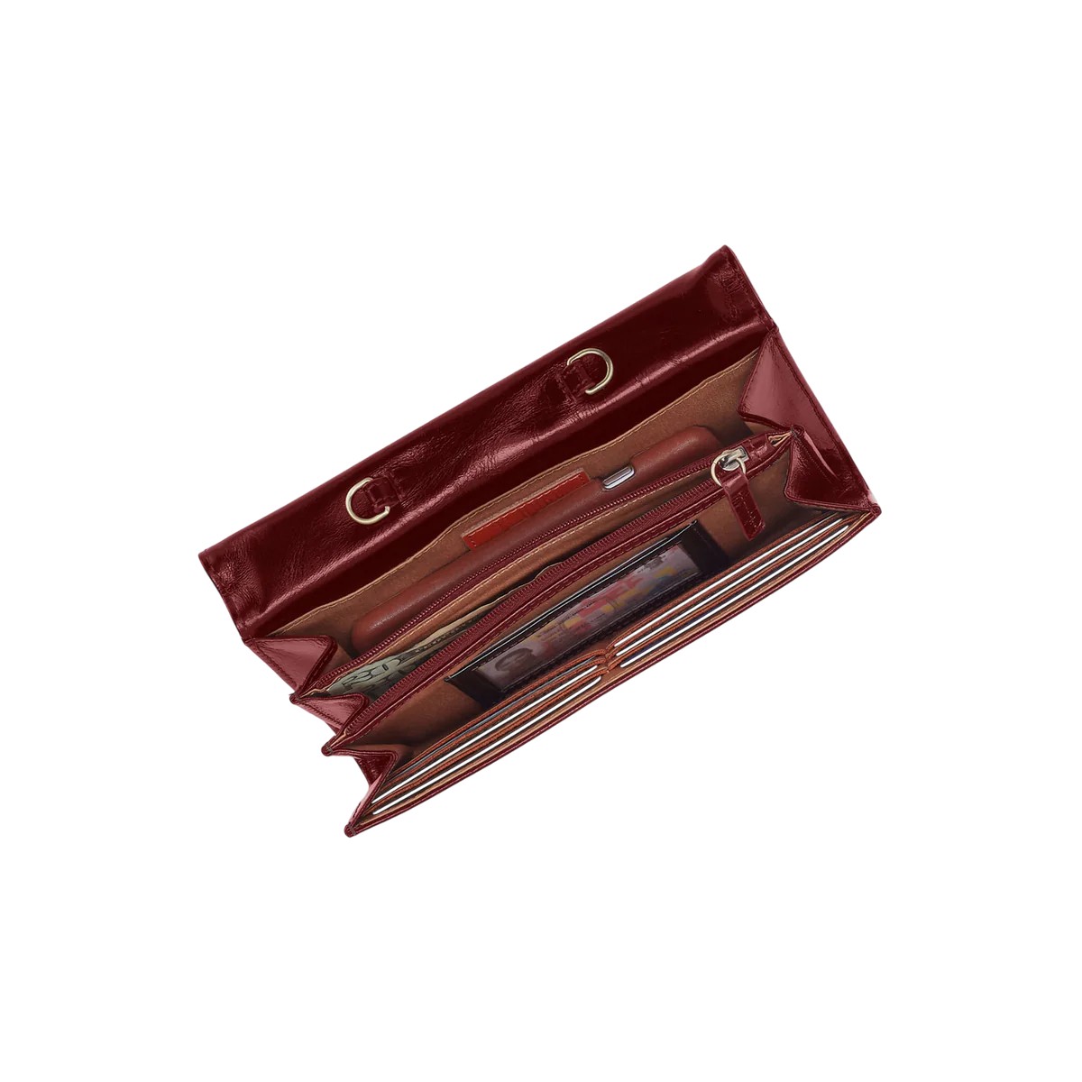 HOBO Romy Wallet Crossbody Bag, Saddleberry