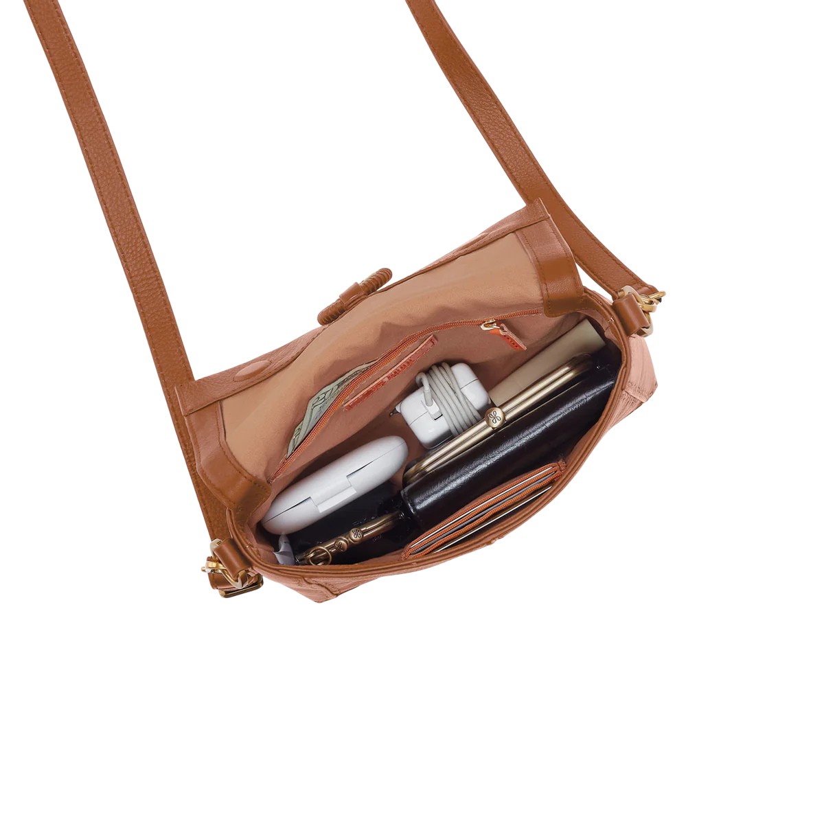 HOBO Austin Flap Crossbody, Warm Honey