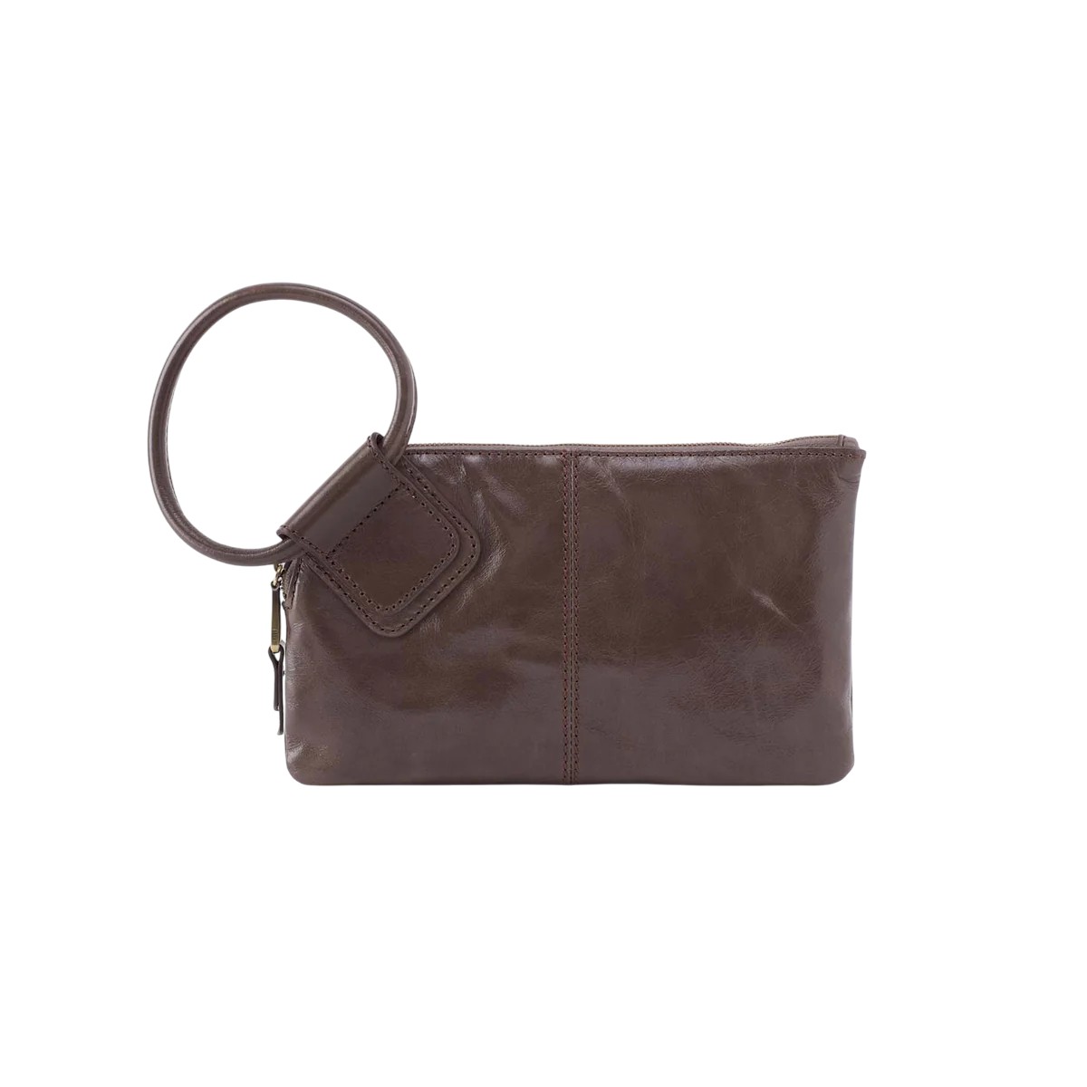 HOBO Sable Wristlet, Hearthstone Polished Leather