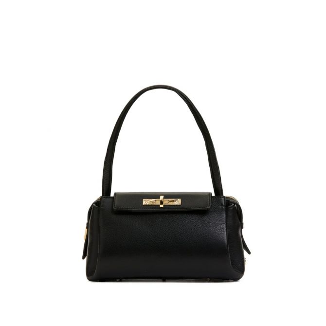 Hammitt Charlotte Medium Crossbody, Black and Hardware