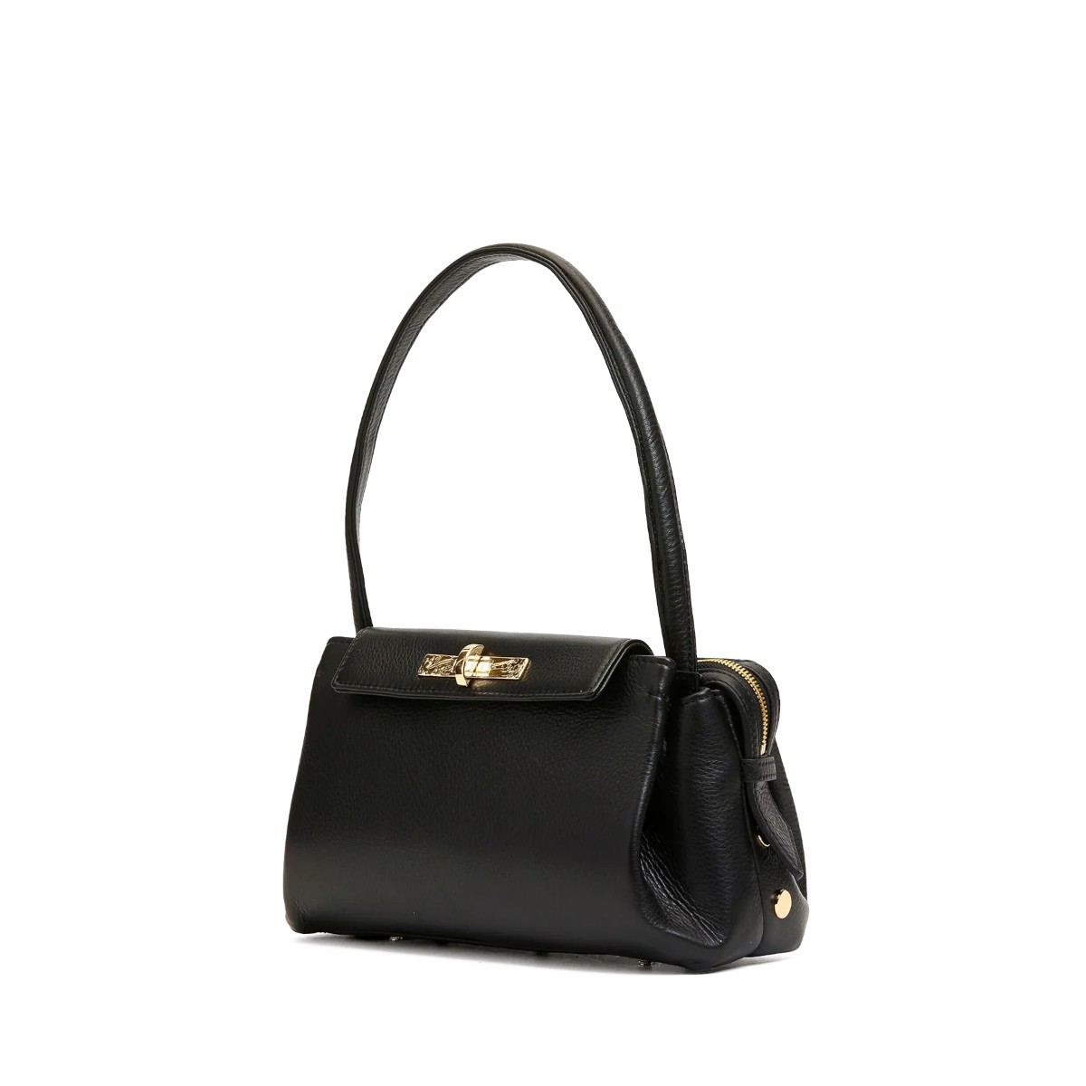 Hammitt Charlotte Medium Crossbody, Black and Hardware