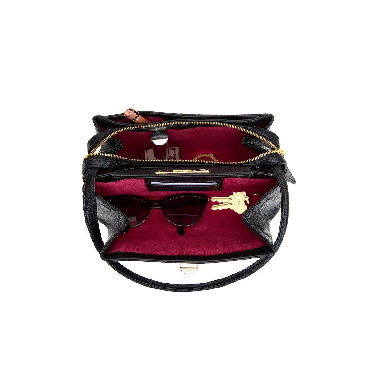 Hammitt Charlotte Medium Crossbody, Black and Hardware