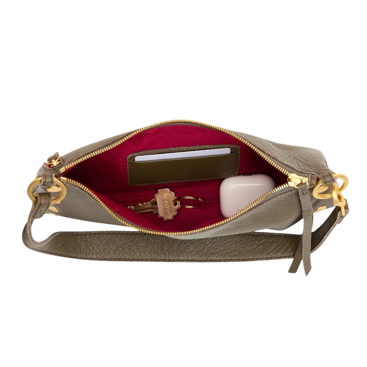 Hammitt Kyle Small Shoulder Bag, Olive and Brushed Yellow Gold Hardware