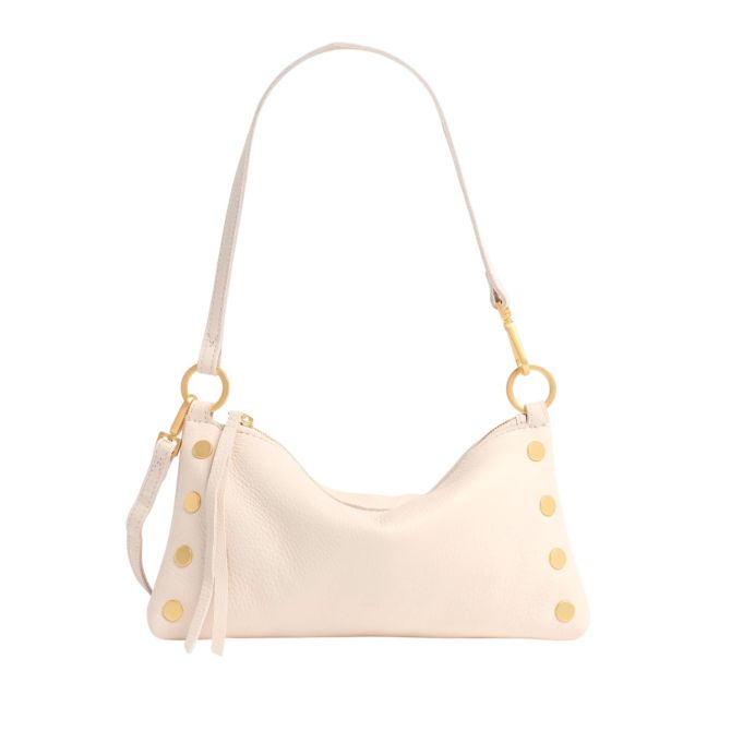 Hammitt Kyle Small Shoulder Bag, Calla Lily White and Brushed Yellow Gold Tone Hardware