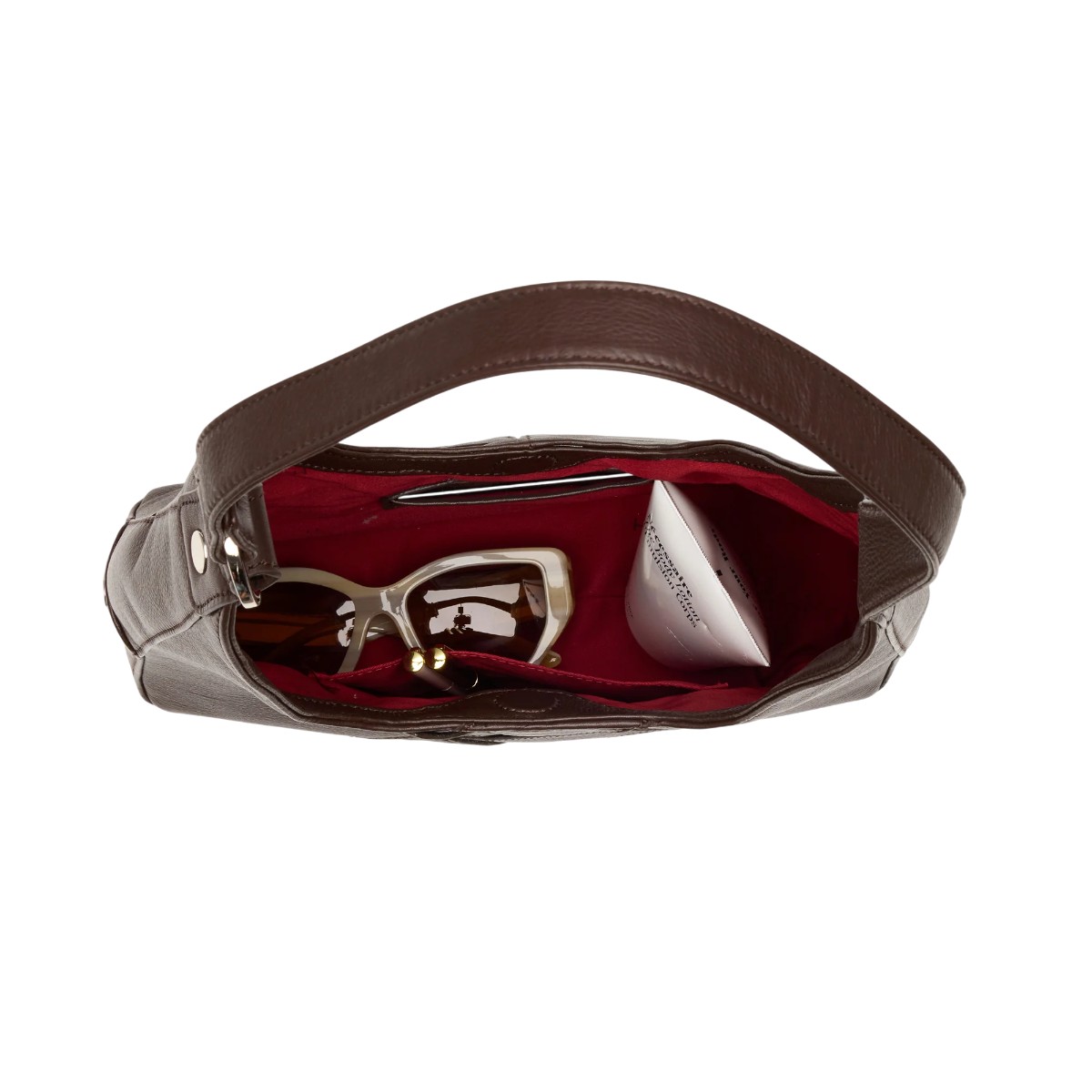 Hammitt Tim Medium Shoulder Bag, Espresso Pebble Weave and Silver Hardware