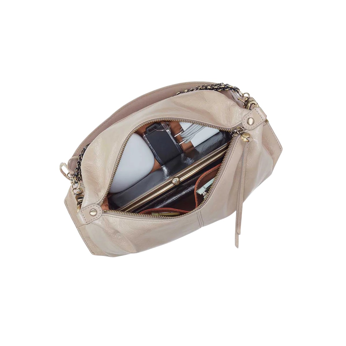 HOBO Avon Shoulder Bag, Aniline and Stone Gloss Leather