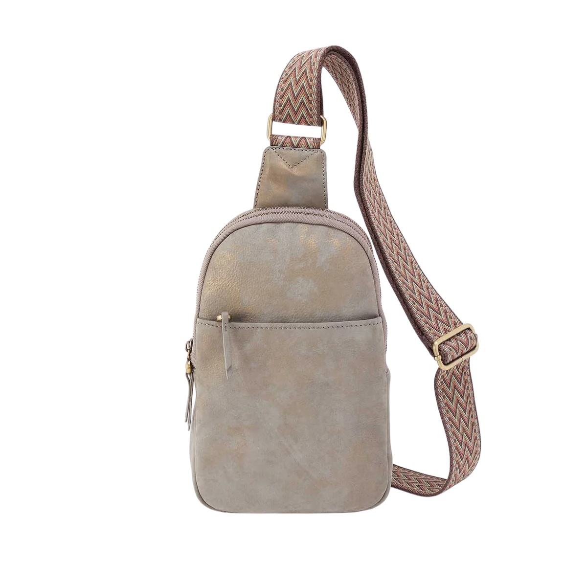 HOBO Cass Sling Bag, Golden Granite Nubuck Leather
