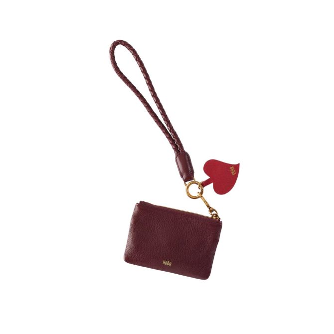 HOBO Lasso Phone Wristlet, Mulberry Glaze Pebbled Leather