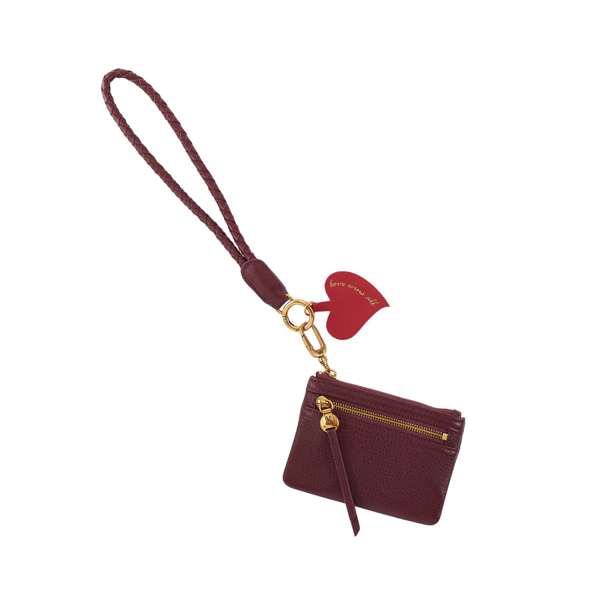 HOBO Lasso Phone Wristlet, Mulberry Glaze Pebbled Leather