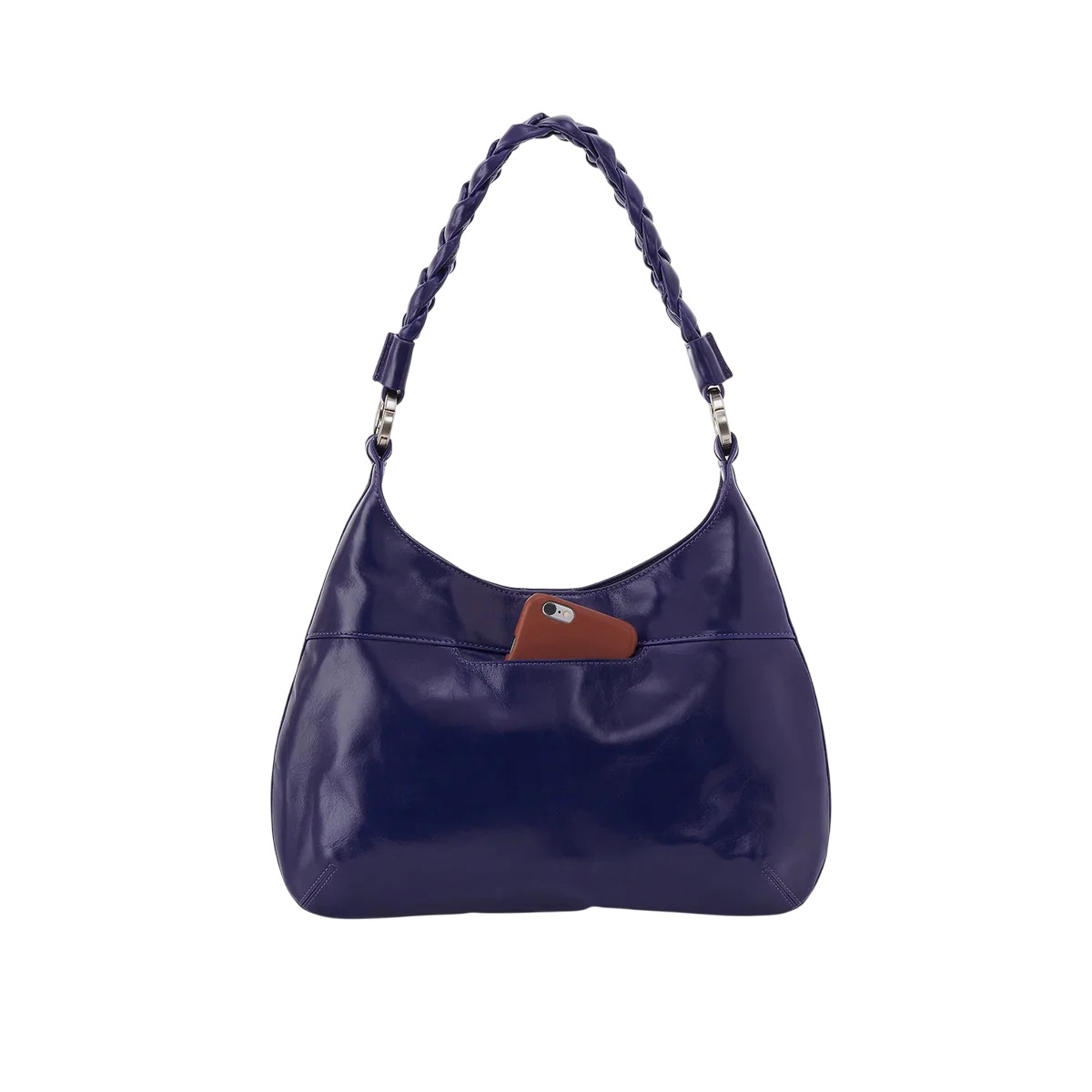 HOBO Madison Shoulder Bag, Winter Violet Polished Leather