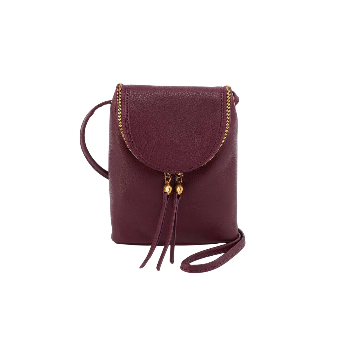 HOBO Fern Crossbody, Mulberry Glaze Pebbled Leather