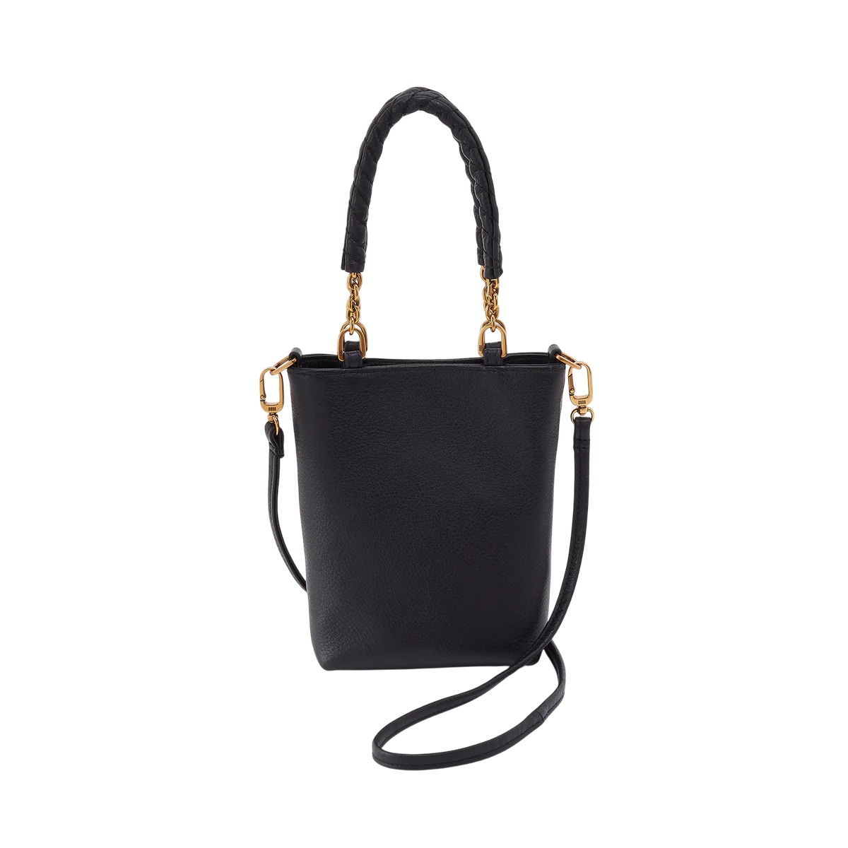 HOBO Tennessee Mini Top Handle Bag, Black Pebbled Leather