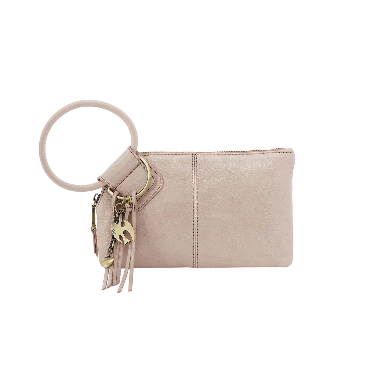 HOBO Sable Wristlet, Stone Gloss Aniline Gloss Leather
