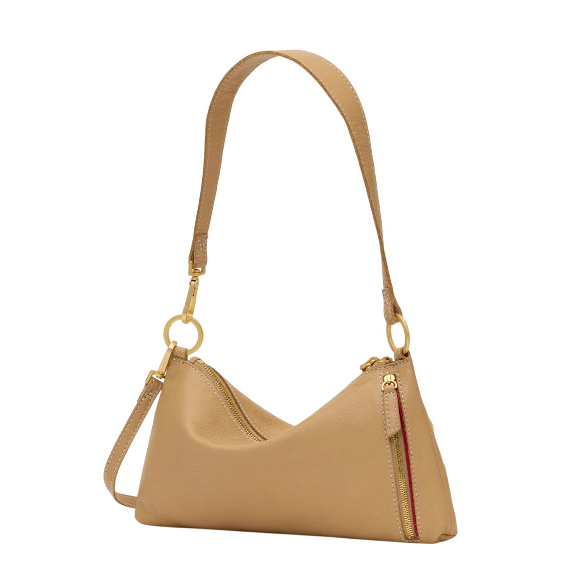 Hammitt Kyle Small Shoulder Bag, Toasty Sand and Brushed Yellow Gold Tone Hardware