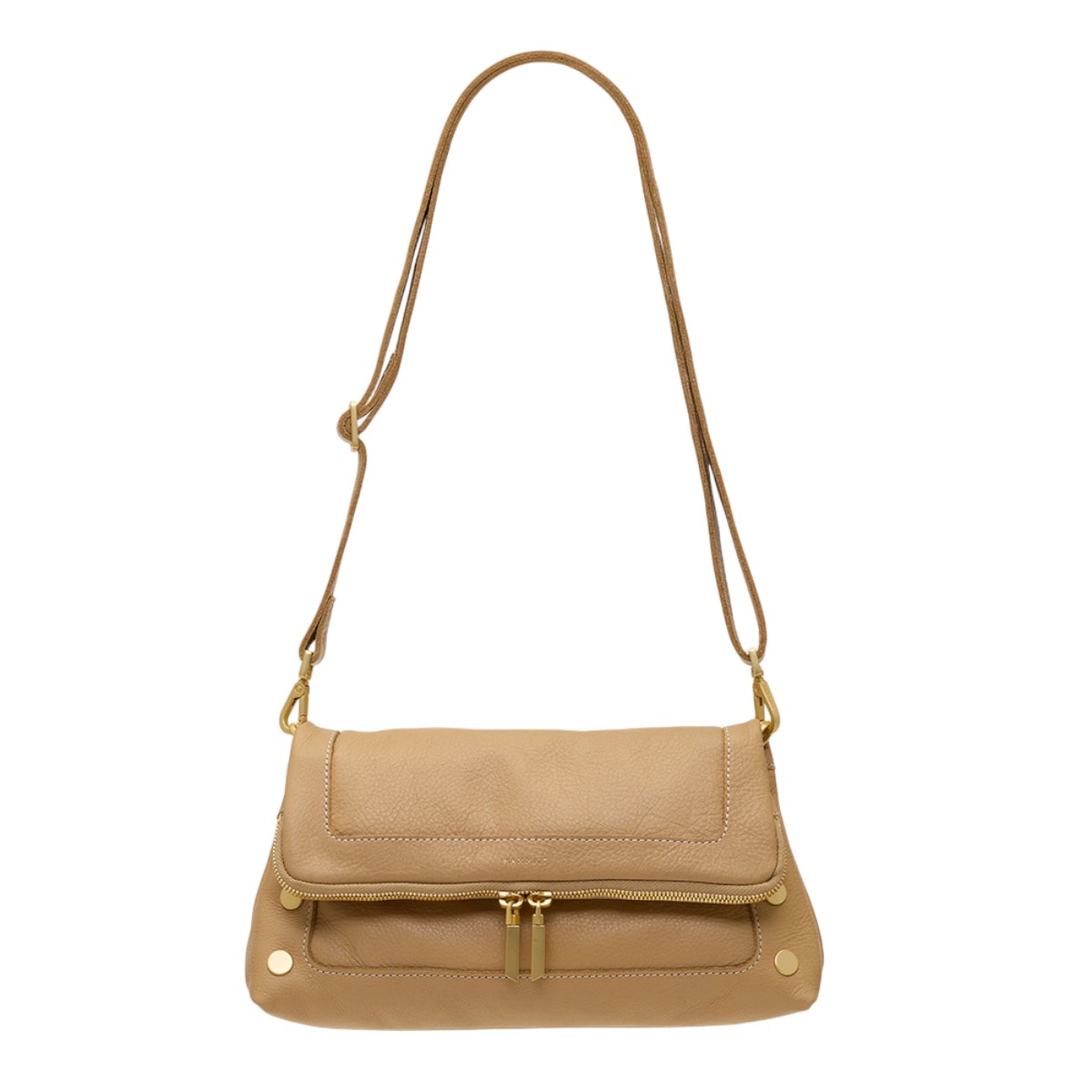 Hammitt Beverly Medium Top Handle Bag, Toasty Sand and Brushed Yellow Gold Tone Hardware