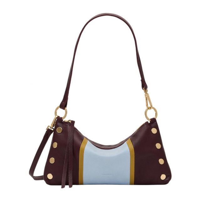 Hammitt Kyle Small Shoulder Bag, Regatta Stripe and Yellow Gold Tone Hardware
