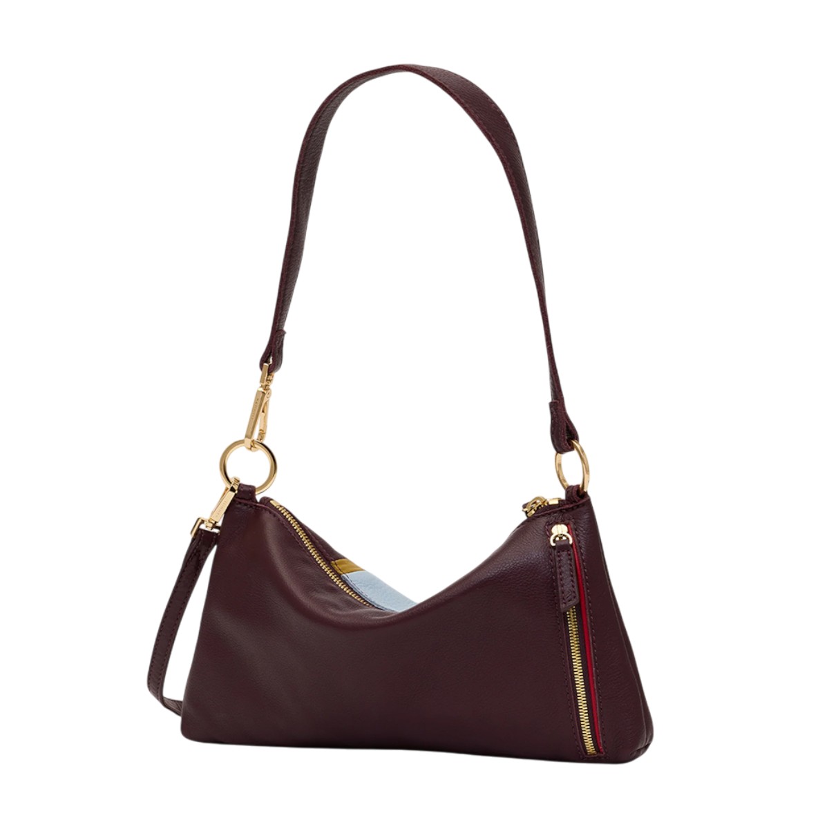 Hammitt Kyle Small Shoulder Bag, Regatta Stripe and Yellow Gold Tone Hardware