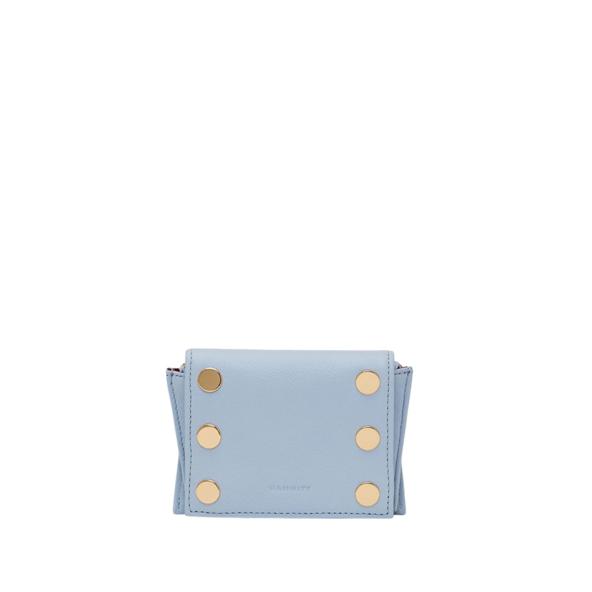 Hammitt Allen Wallet, Hazy Blue and Yellow Gold Hardware