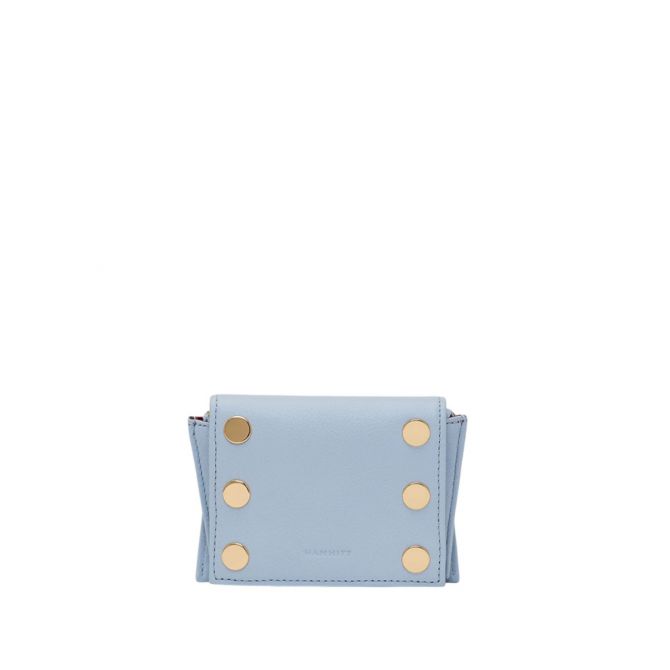 Hammitt Allen Wallet, Hazy Blue and Yellow Gold Hardware