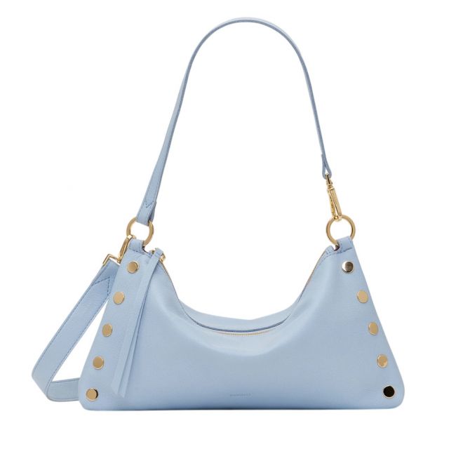Hammitt Kyle Medium Shoulder Bag, Hazy Blue and Yellow Gold Tone Hardware