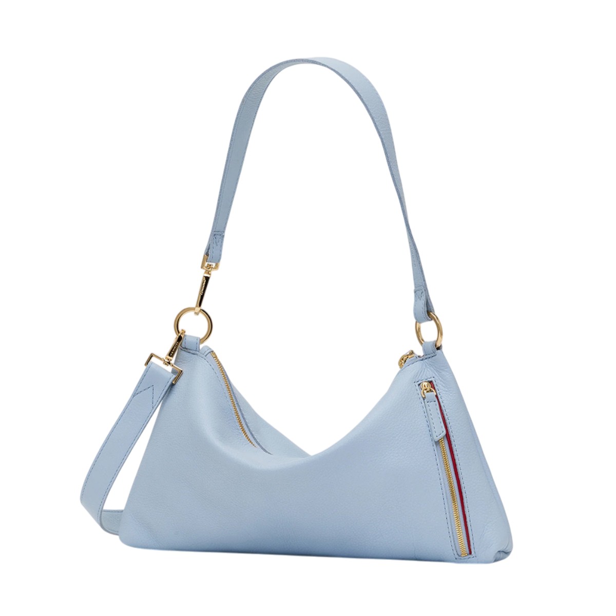 Hammitt Kyle Medium Shoulder Bag, Hazy Blue and Yellow Gold Tone Hardware
