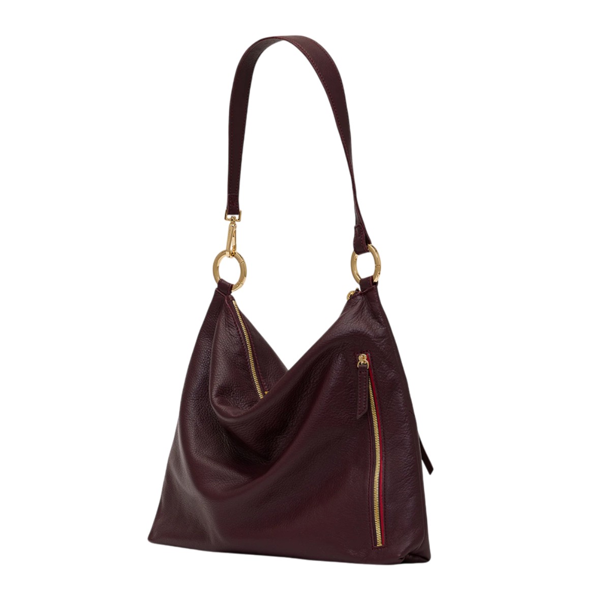 Hammitt Kyle Large Shoulder Bag, Regatta Stripe and Yellow Gold Tone Hardware