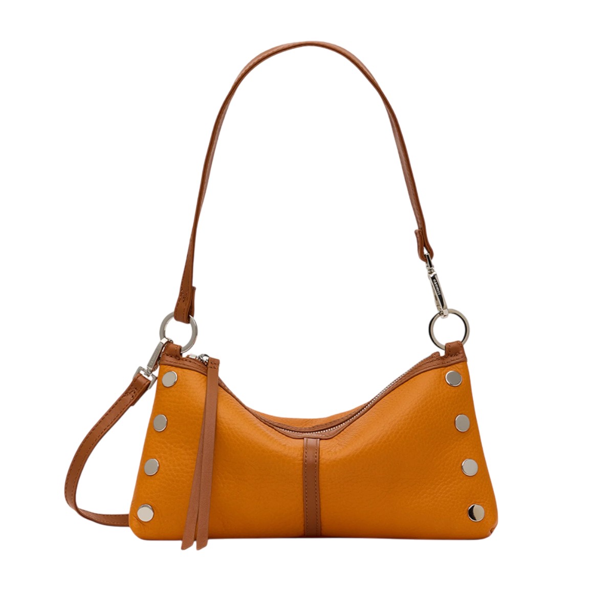 Hammitt Kyle Small Shoulder Bag, Tailored Tangerine and Silver Hardware