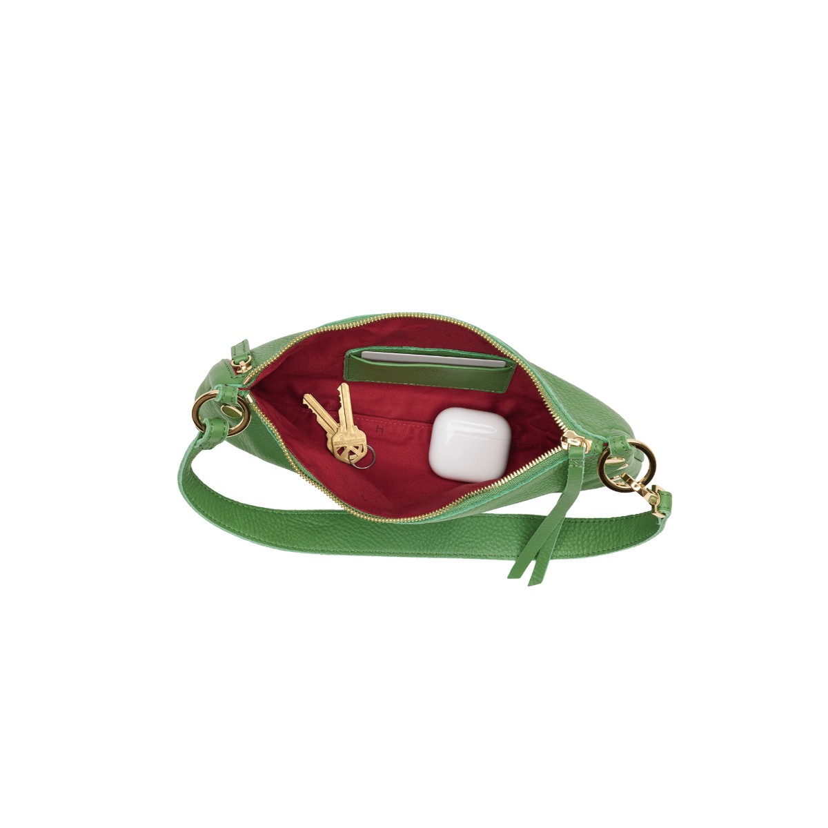 Hammitt Kyle Small Shoulder Bag, Dill and Gold Hardware