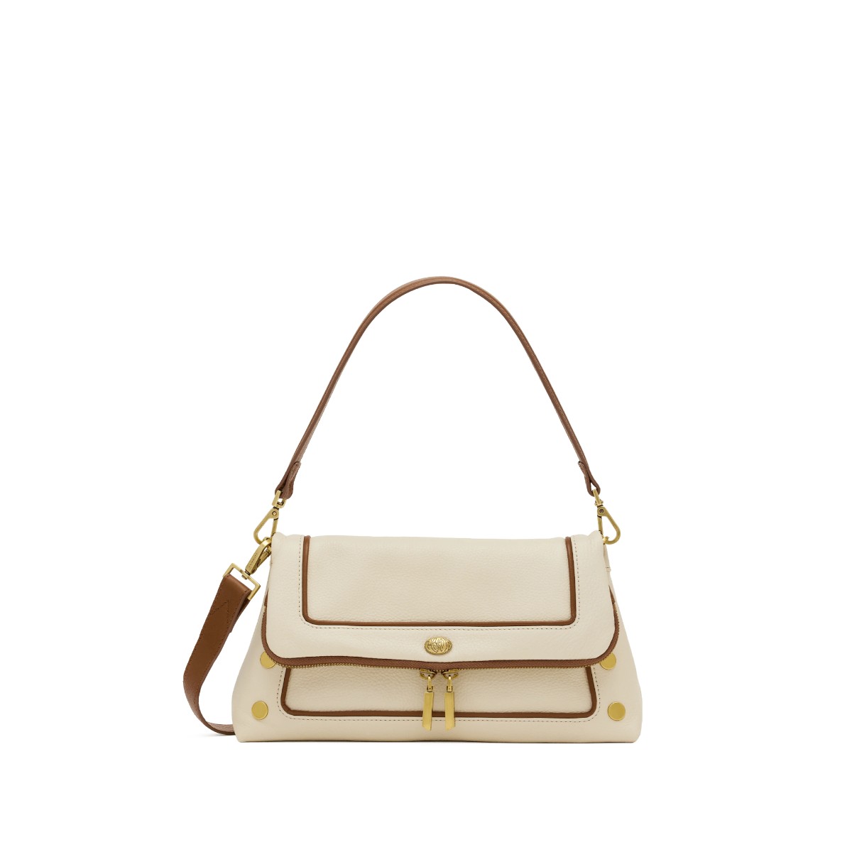 Hammitt Medium Beverly Shoulder Bag, West End and Antique Gold Hardware