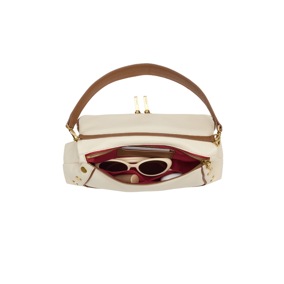 Hammitt Medium Beverly Shoulder Bag, West End and Antique Gold Hardware