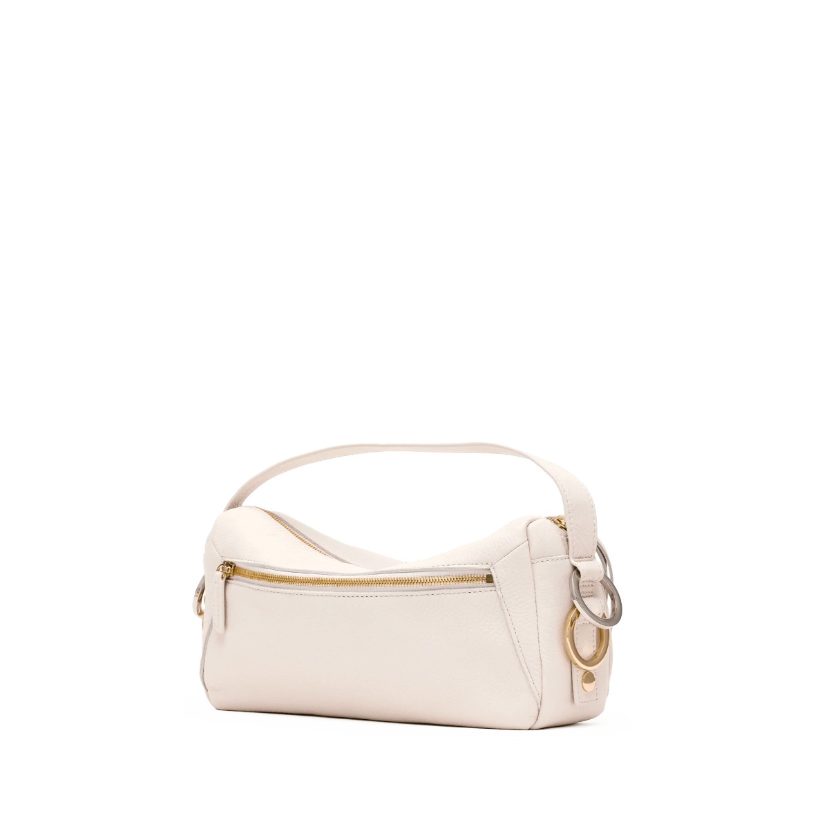 Hammitt Doxie Medium Shoulder Bag, Calla Lily White and Gold Silver Hardware