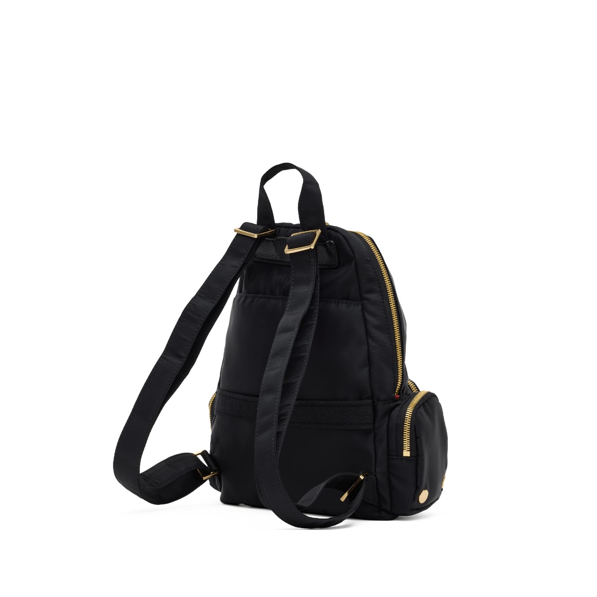 Hammitt Hunter Medium Backpack, Black Nylon Cargo and Gold Hardware