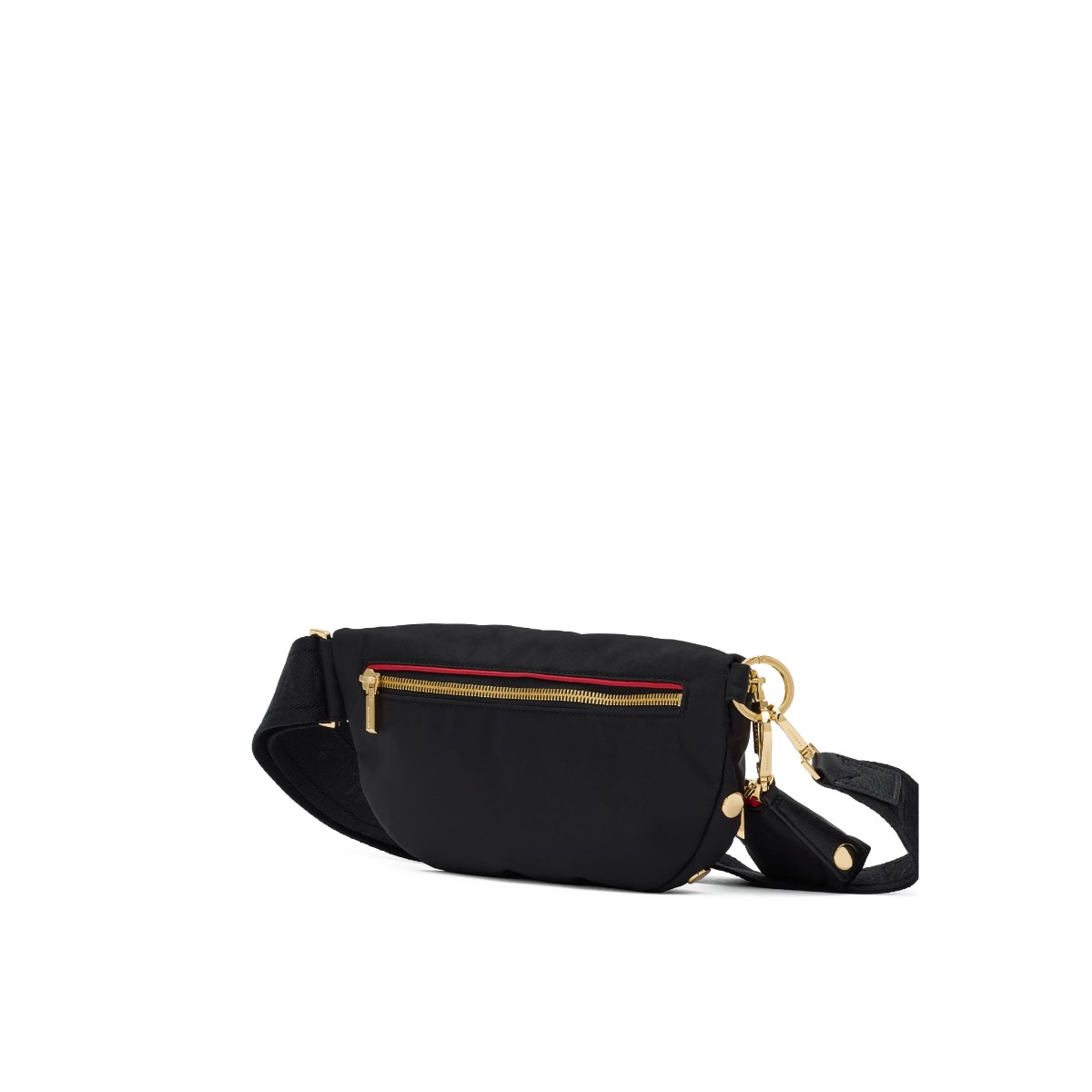 Hammitt Charles Medium Crossbody, Black Nylon Cargo and Gold Hardware