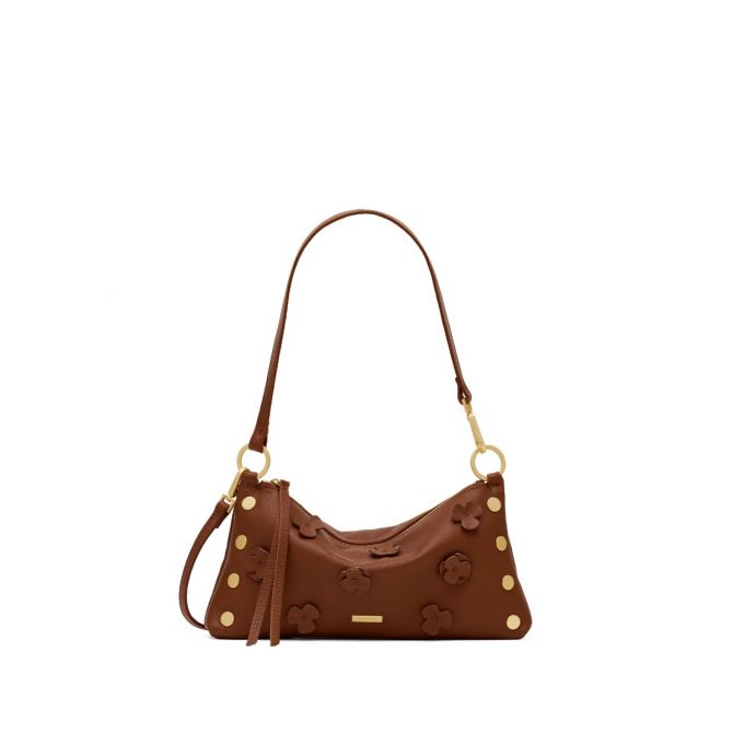 Hammitt Kyle Small Shoulder Bag, Sienna Flora and Gold Hardware