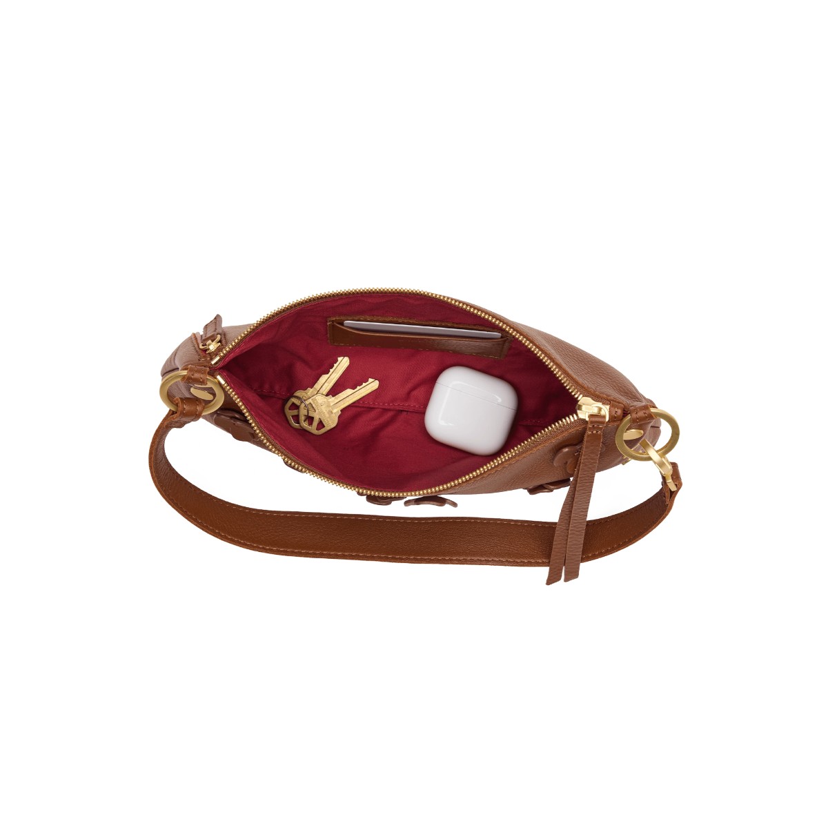 Hammitt Kyle Small Shoulder Bag, Sienna Flora and Gold Hardware