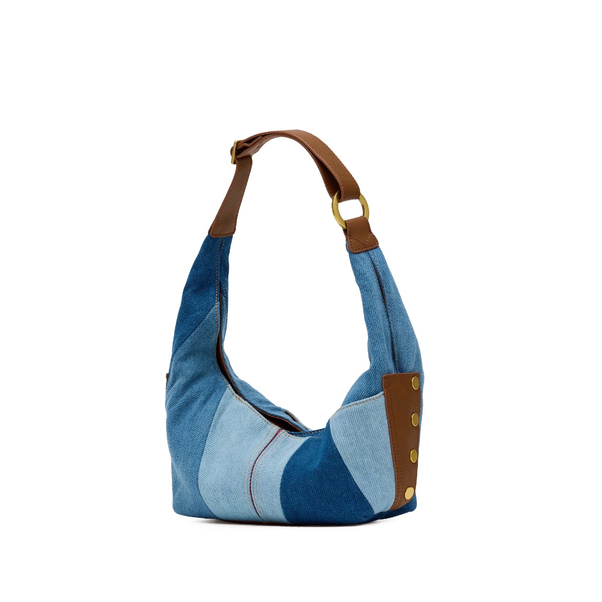 Hammitt Tom Medium Shoulder Bag, Silverlake and Antique Gold Hardware