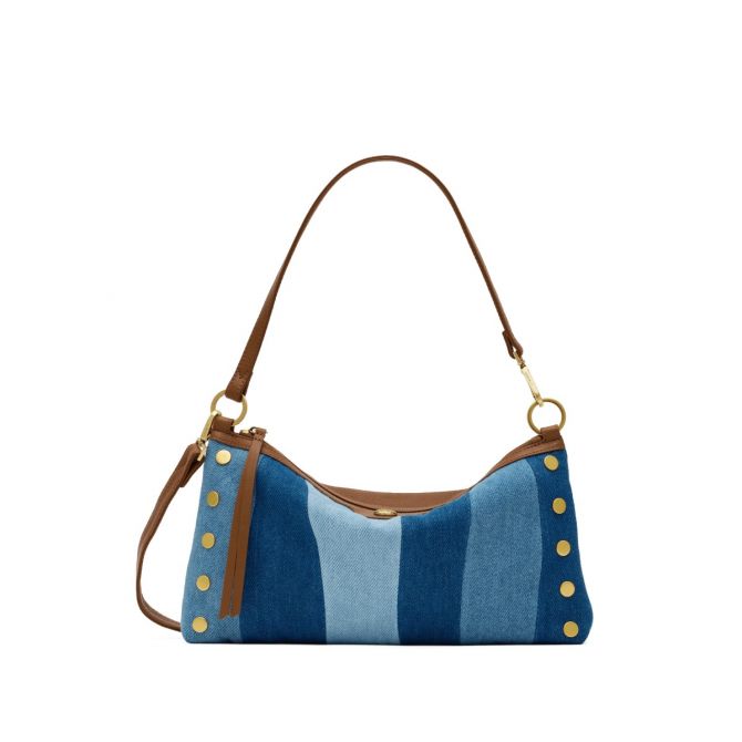 Hammitt Kyle Medium Shoulder Bag, Silverlake and Antique Gold Hardware