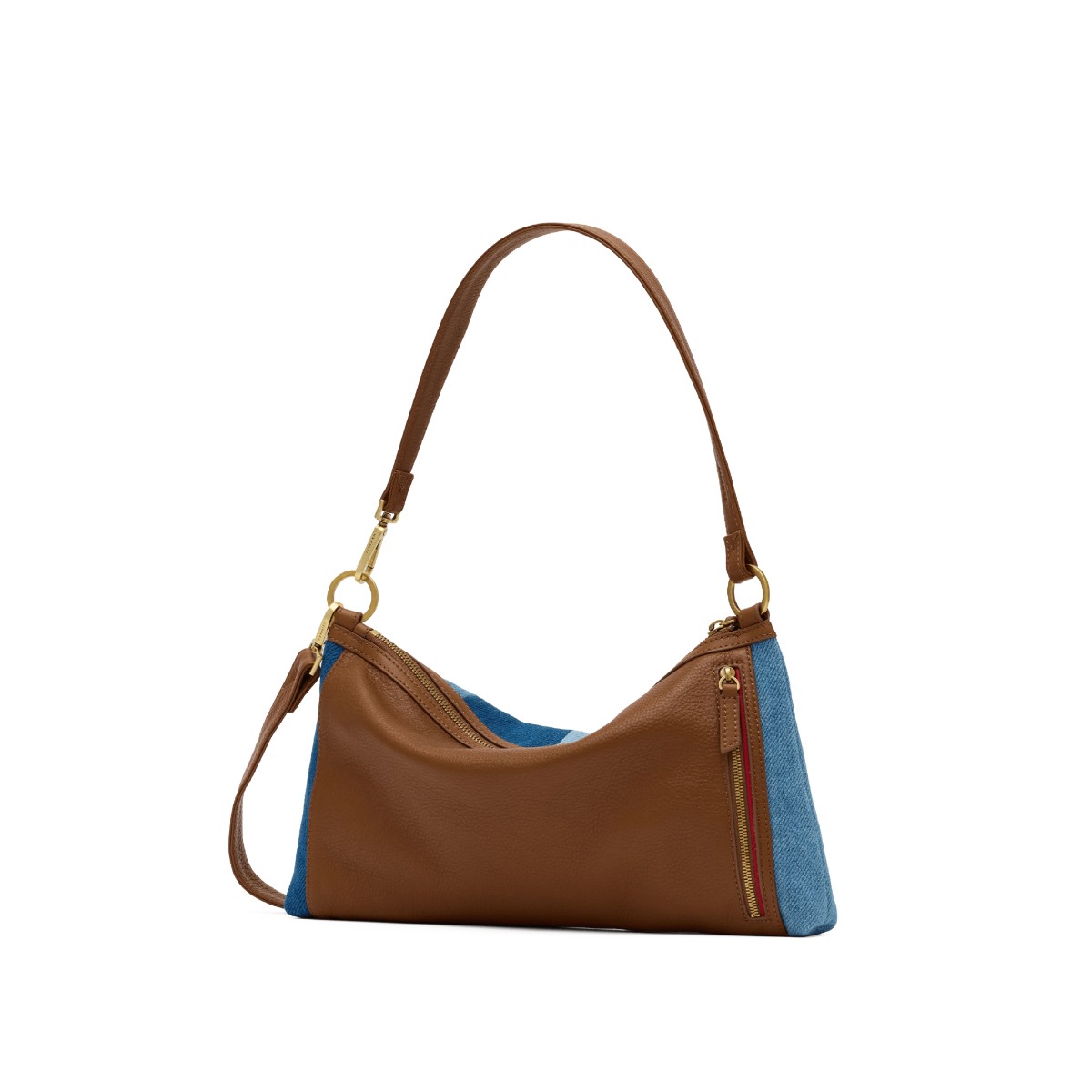 Hammitt Kyle Medium Shoulder Bag, Silverlake and Antique Gold Hardware