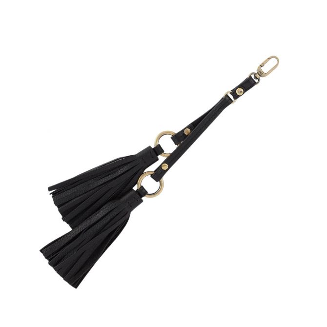 HOBO Ring Tassel Swag Keychain, Black