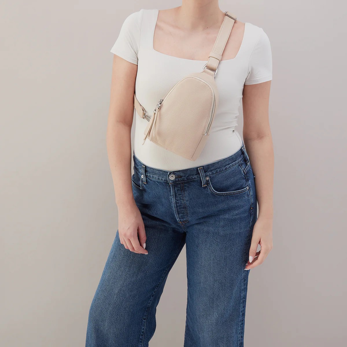 HOBO Fern Sling Crossbody Bag, Stonewash