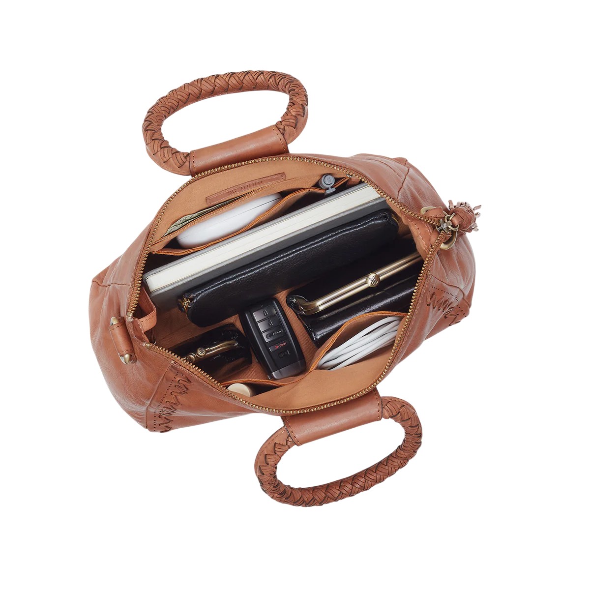 HOBO Sheila Medium Satchel Top Handle Bag, Harvest Wheat