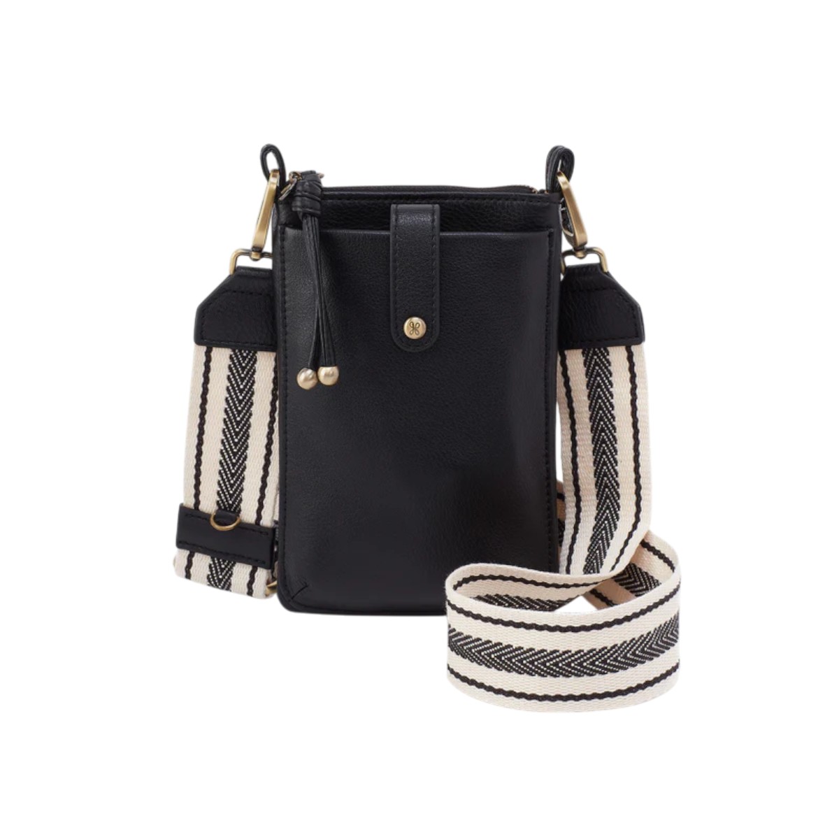 HOBO Cass Phone Crossbody Bag, Black