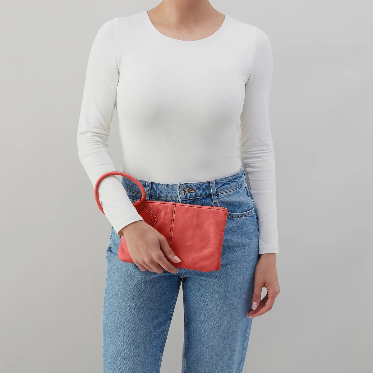 HOBO Sable Wristlet, Pink Mirage