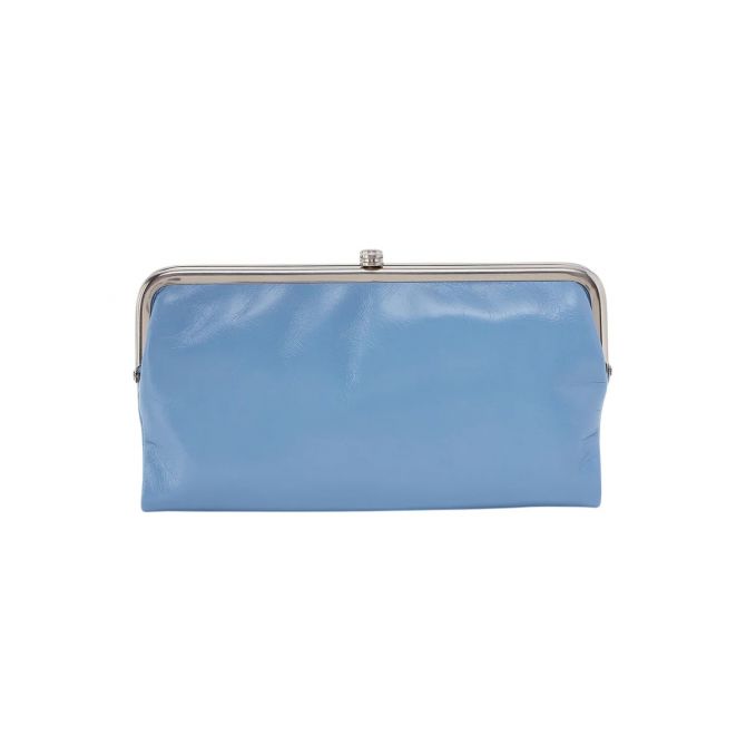 HOBO Lauren Clutch Wallet, Faded Denim