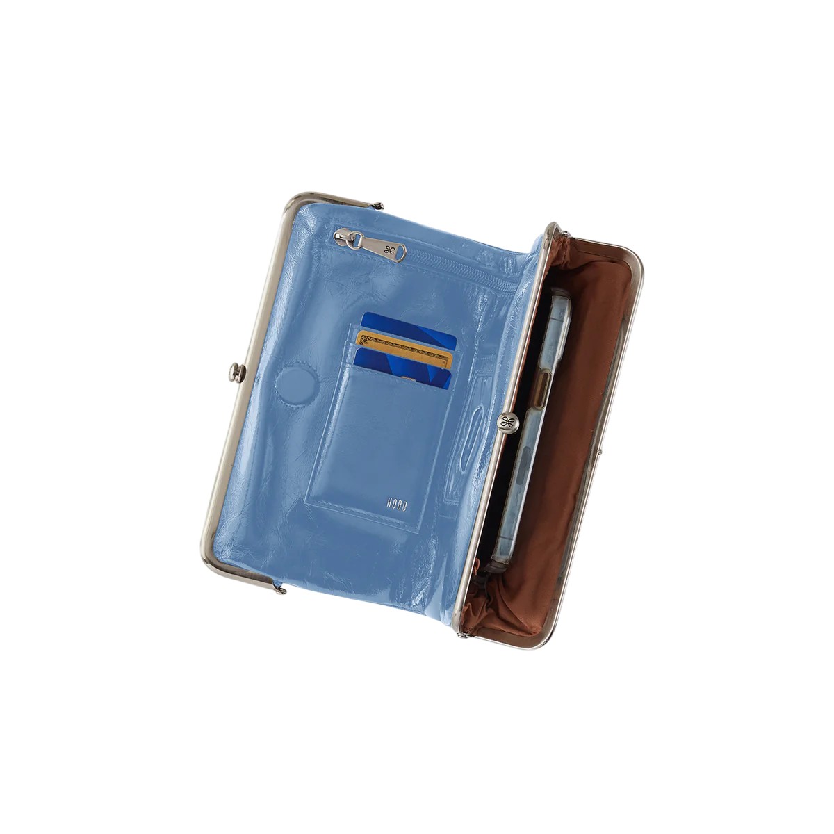HOBO Lauren Clutch Wallet, Faded Denim