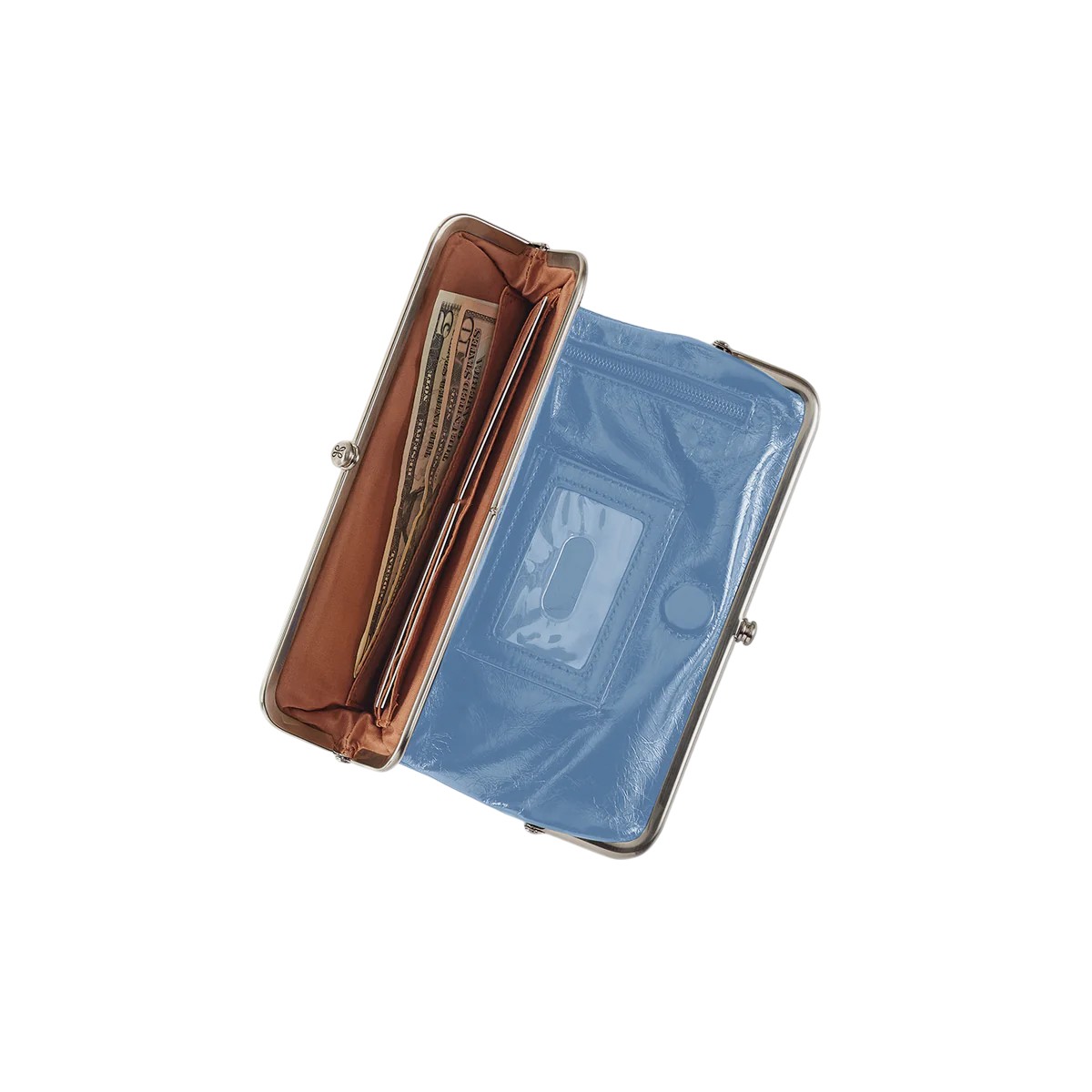 HOBO Lauren Clutch Wallet, Faded Denim