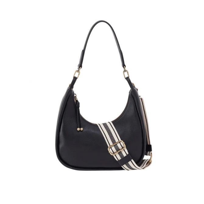 HOBO Cass Smaller Shoulder Bag, Black