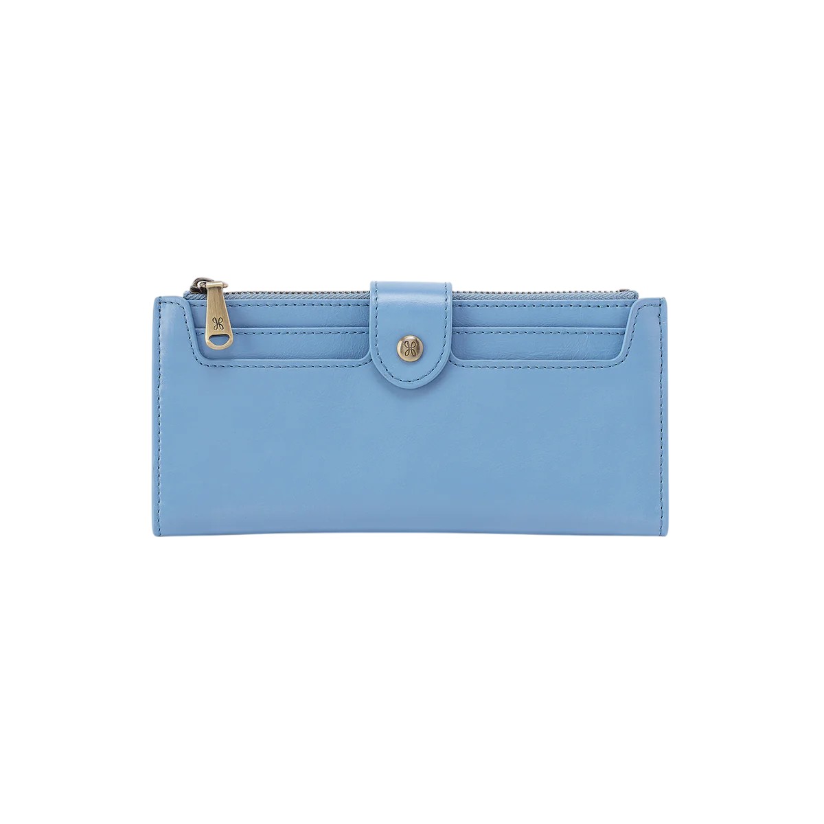HOBO Dunn Continental Wallet, Faded Denim