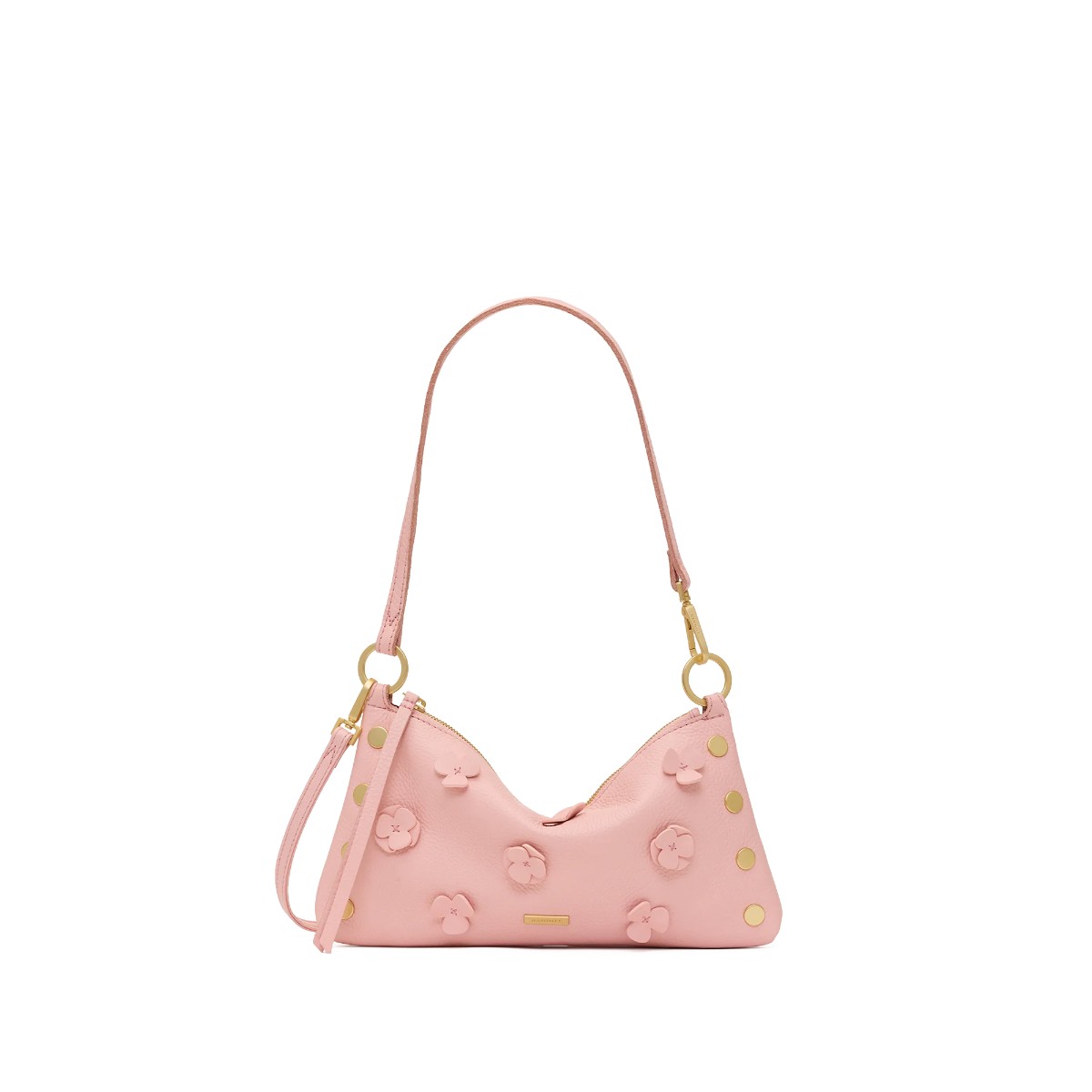 Hammitt Kyle Small Shoulder Bag, Flamingo Flora and Brushed Gold Hardware